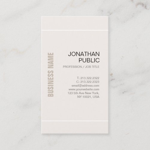 Professional Chic Design Stylish Company Luxe Business Card