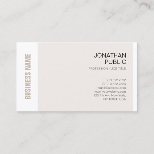 Professional Chic Design Stylish Company Luxe Business Card