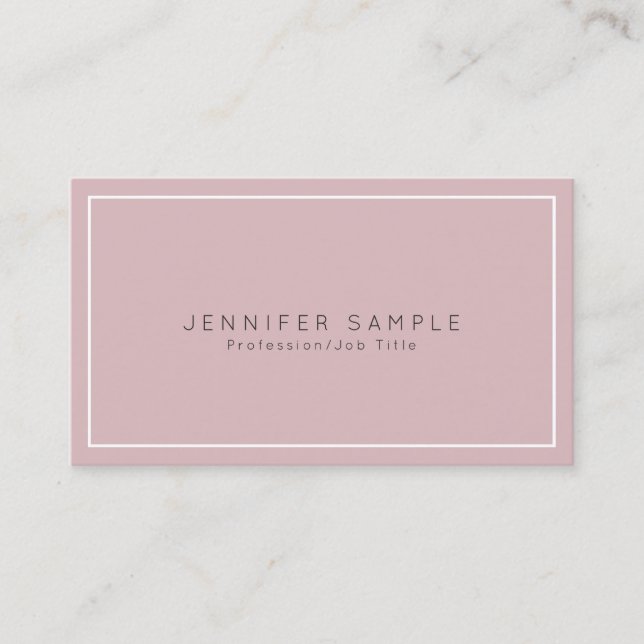 Professional Chic Elegant Modern Luxury Silk Business Card (Front)