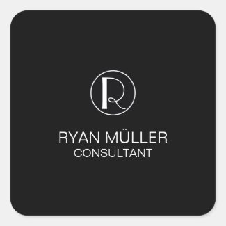 Professional Chic Elegant Plain and Monogram