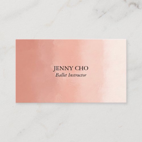 Professional Chic Minimalist Watercolor Paintbrush Business Card