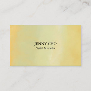 Professional Chic Minimalist Watercolor Paintbrush Business Card