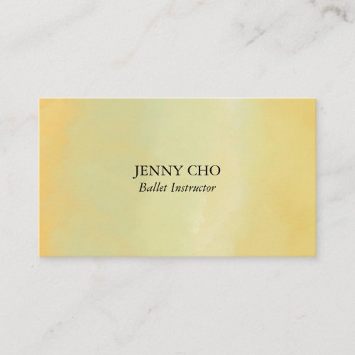 Professional Chic Minimalist Watercolor Paintbrush Business Card