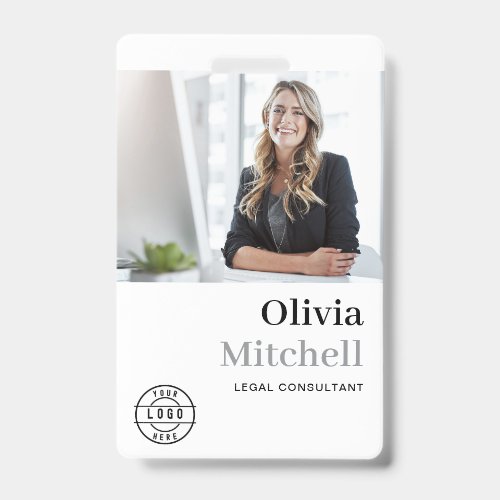 Professional Chic | Photo Company Employee ID Badge