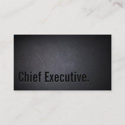 Professional Chief Executive Dark Business Card