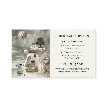 Professional Child Care Custom Photo Business Card Professional Child Care Custom Photo Business Card