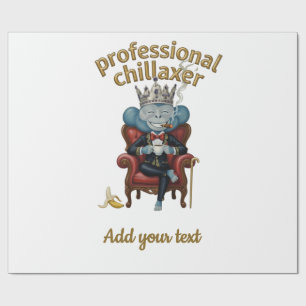 Professional Chillaxer Monkey king Funny Cool App Wrapping Paper