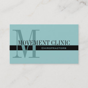 Professional Chiropractic Business Cards Blue