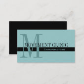 Professional Chiropractic Business Cards Blue (Front/Back)