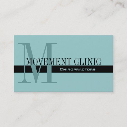 Professional Chiropractic Business Cards Blue