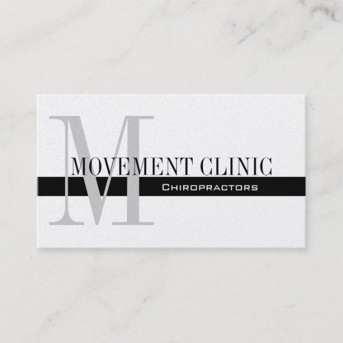 Professional Chiropractic Business Cards Gold