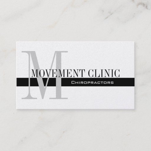 Customizable Professional Chiropractic Business Cards Gold