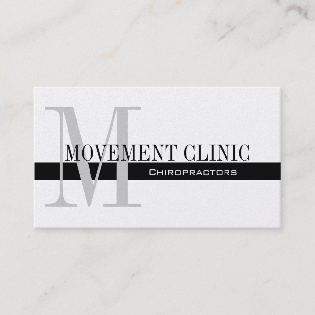 Professional Chiropractic Business Cards Gold (Front)