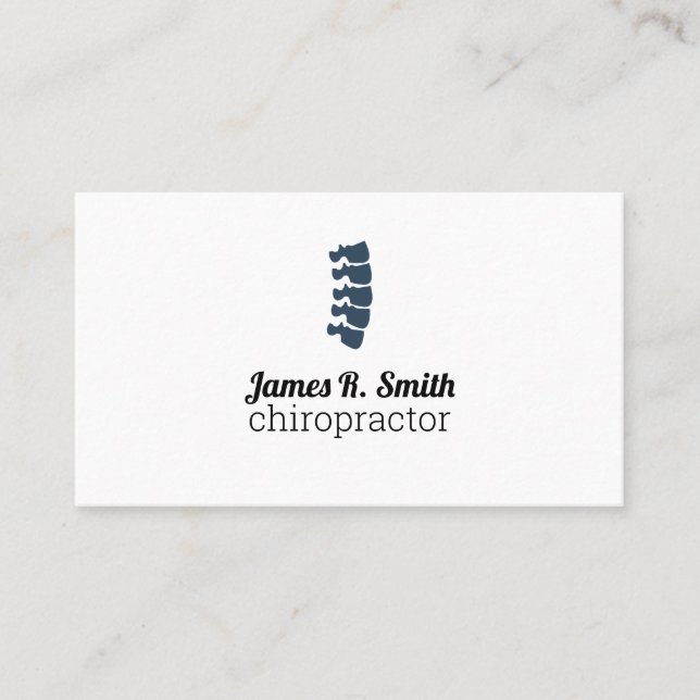 Professional Chiropractic Clinic  Business Card (Front)