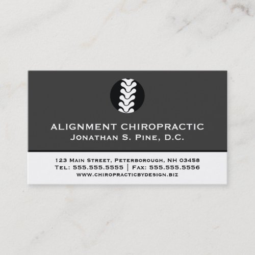 Professional Chiropractor Multiple Appointment  Business Card