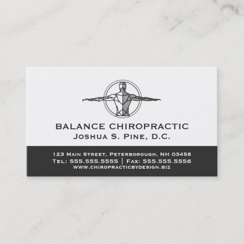 Professional Chiropractor Multiple Appointment Business Card