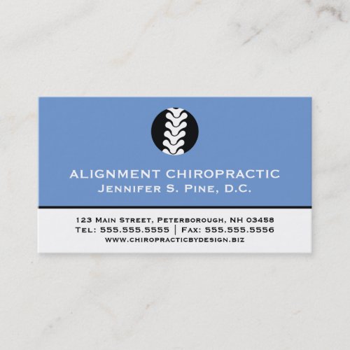 Professional Chiropractor Multiple Appointment Business Card