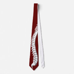Professional Chiropractor Plain Red Tie