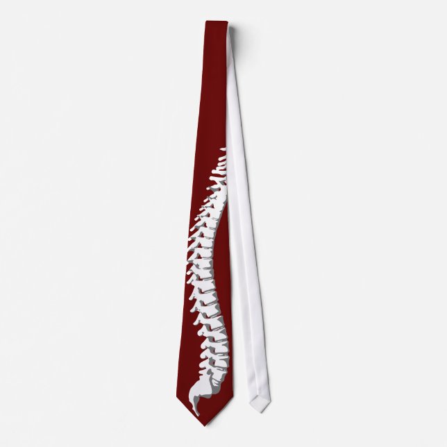 Professional Chiropractor Plain Red Tie (Front)