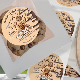 Professional Chocolate Chip Cookies Custom Label