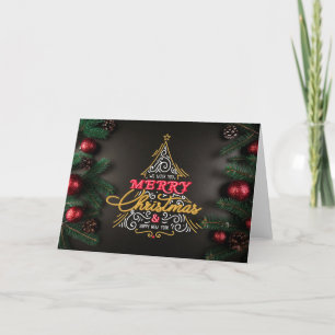 Professional Christmas Greetings Holiday Card
