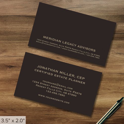 Professional Classic Business Card