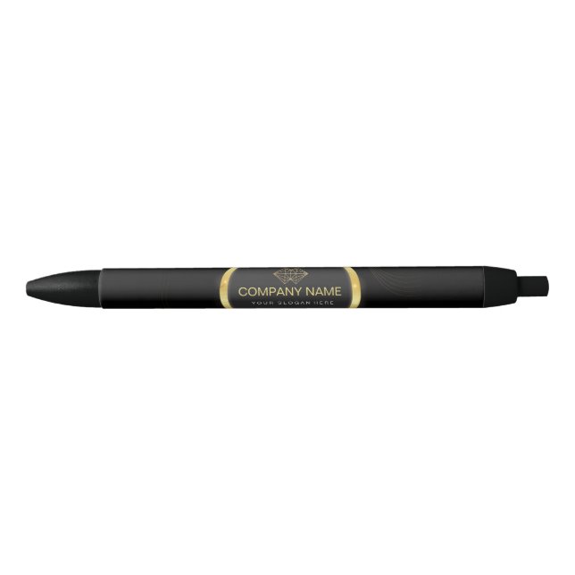  Professional Classic Elegant Black Gold Pen (Front)