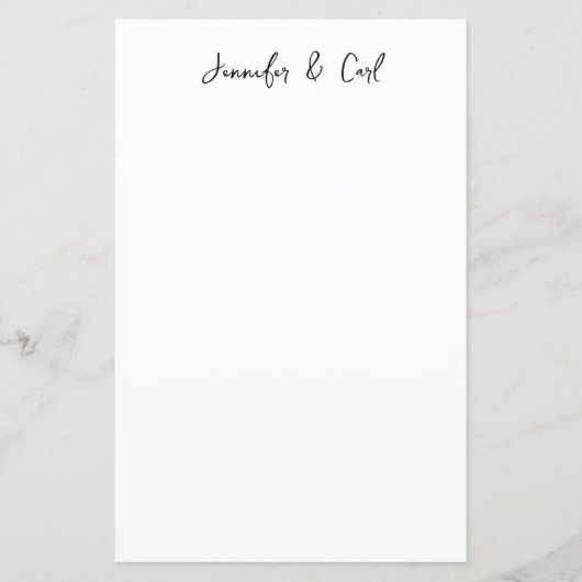 Professional Classic Minimalist Plain Paper Sheet (Front)