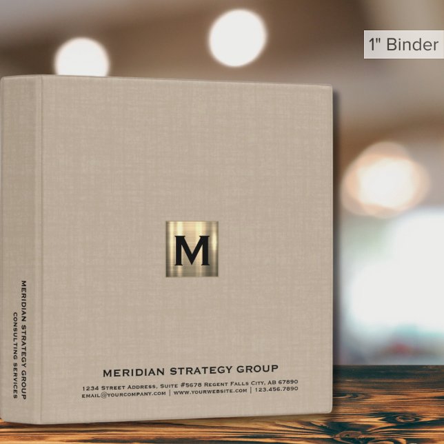 Professional Classic Monogram 3 Ring Binder (Creator Uploaded)