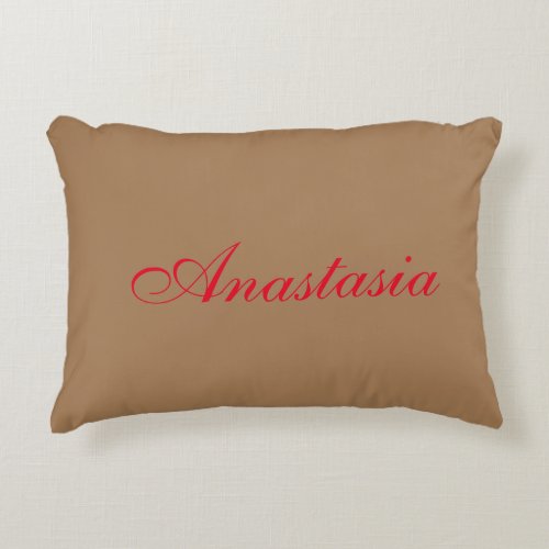 Professional classical handwriting name custom accent pillow
