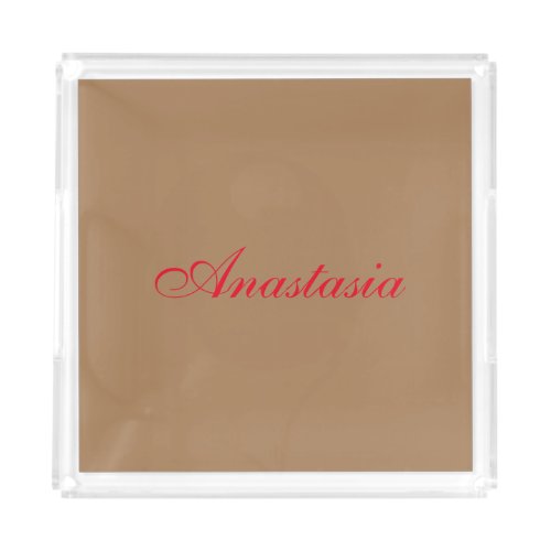 Professional classical handwriting name custom acrylic tray