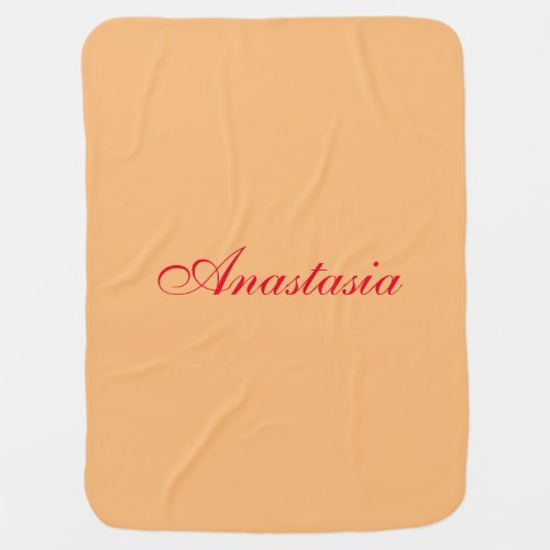 Professional classical handwriting name custom baby blanket