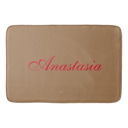 Professional classical handwriting name custom bath mat