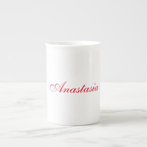 Professional classical handwriting name custom bone china mug