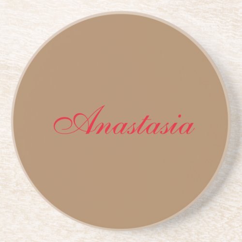 Professional classical handwriting name custom coaster