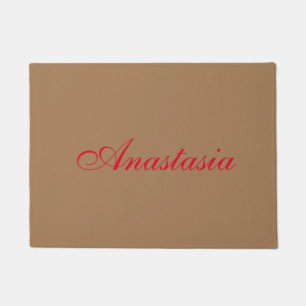 Professional classical handwriting name custom doormat