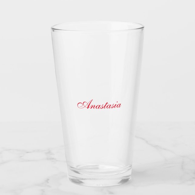 Professional classical handwriting name custom glass (Front)