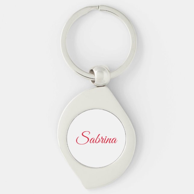 Professional classical handwriting name custom keychain (Front)