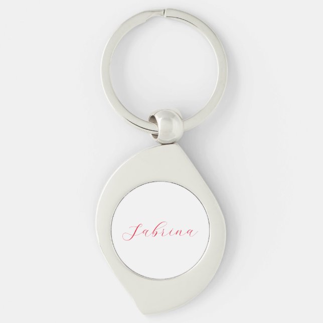 Professional classical handwriting name custom keychain (Front)