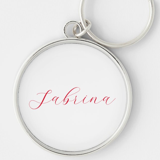 Professional classical handwriting name custom keychain (Front)