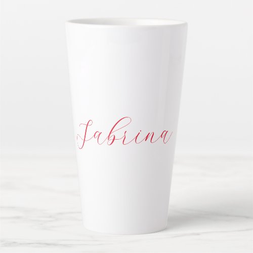 Professional classical handwriting name custom latte mug