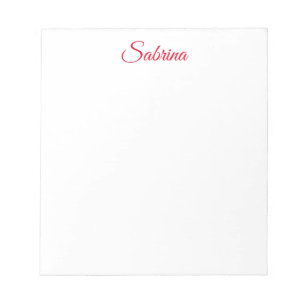 Professional classical handwriting name custom notepad