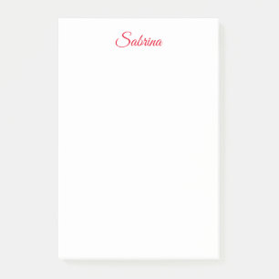 Professional classical handwriting name custom post-it notes