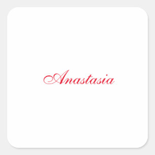 Professional classical handwriting name custom square sticker