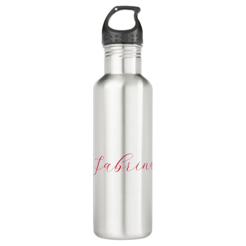 Professional classical handwriting name custom stainless steel water bottle