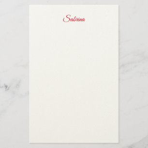 Professional classical handwriting name custom stationery