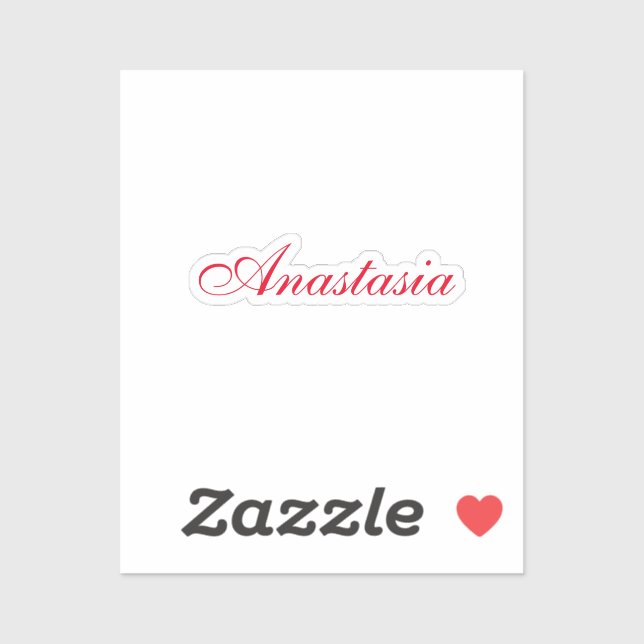 Professional classical handwriting name custom sticker (Sheet)