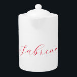 Professional classical handwriting name custom teapot<br><div class="desc">This template can be customized to meet all professional occupations.</div>
