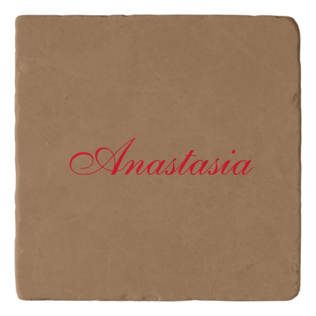 Professional classical handwriting name custom trivet (Front)