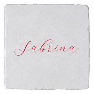 Professional classical handwriting name custom trivet